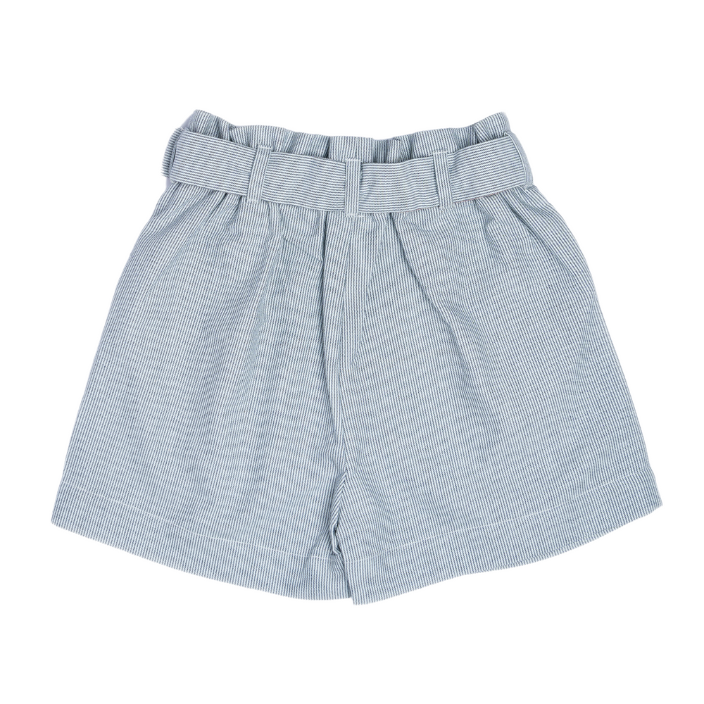 Georges Shorts in Greyish Stripe back