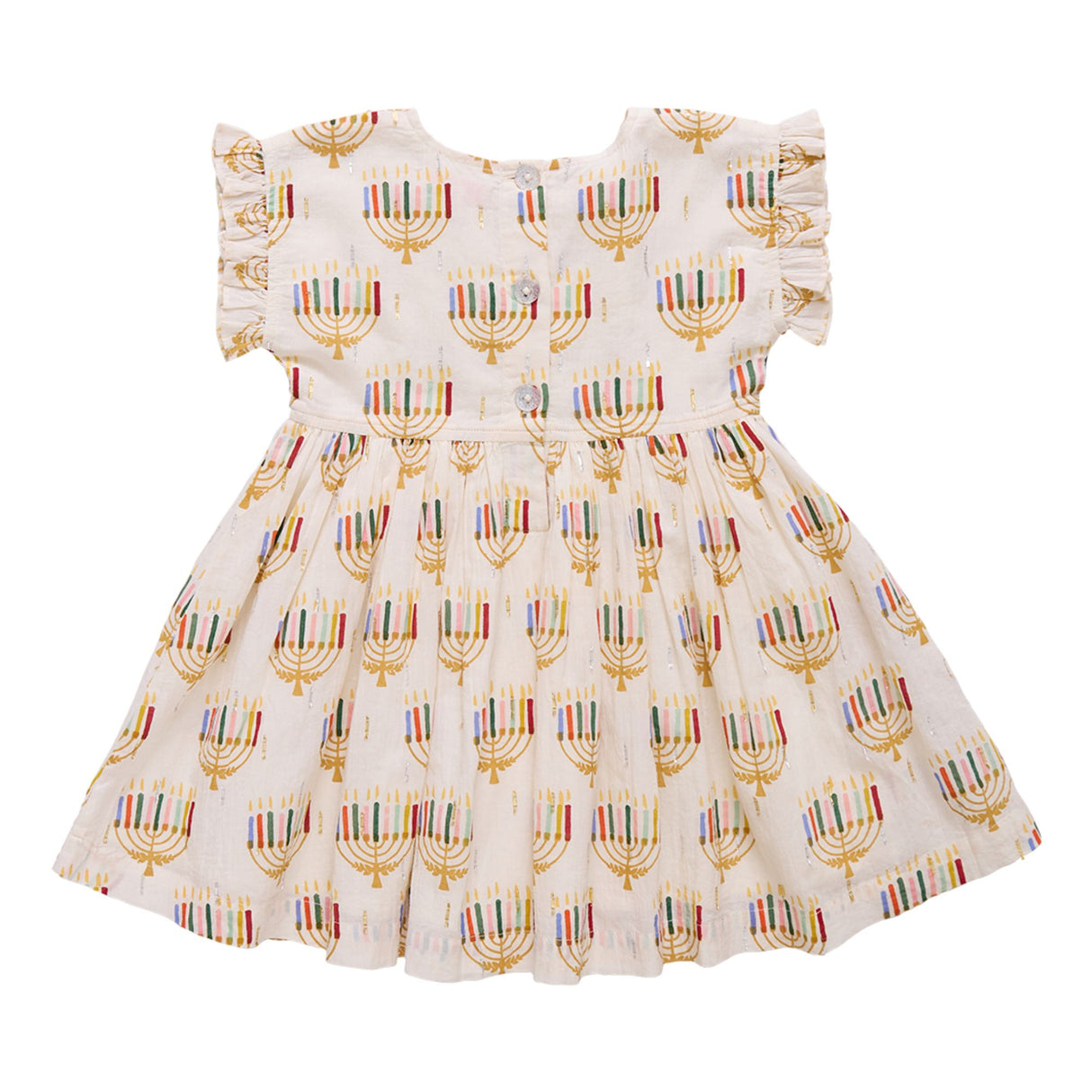 Adaline Dress - Colorful Menorahs