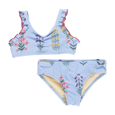 Claire Bikini - Blue Bell Field Floral front