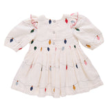 Embroidery Brooke Dress - Christmas Lights