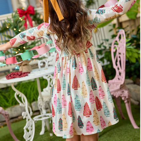 Lame Steph Dress - Bottle Brush Trees