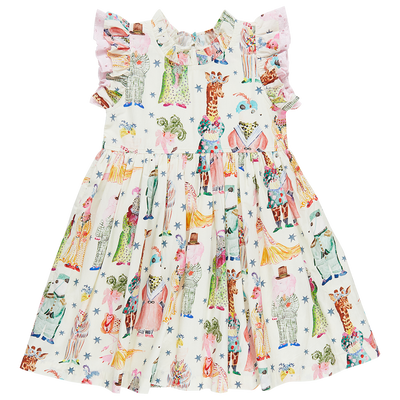 Leila Dress - Circus Animals front