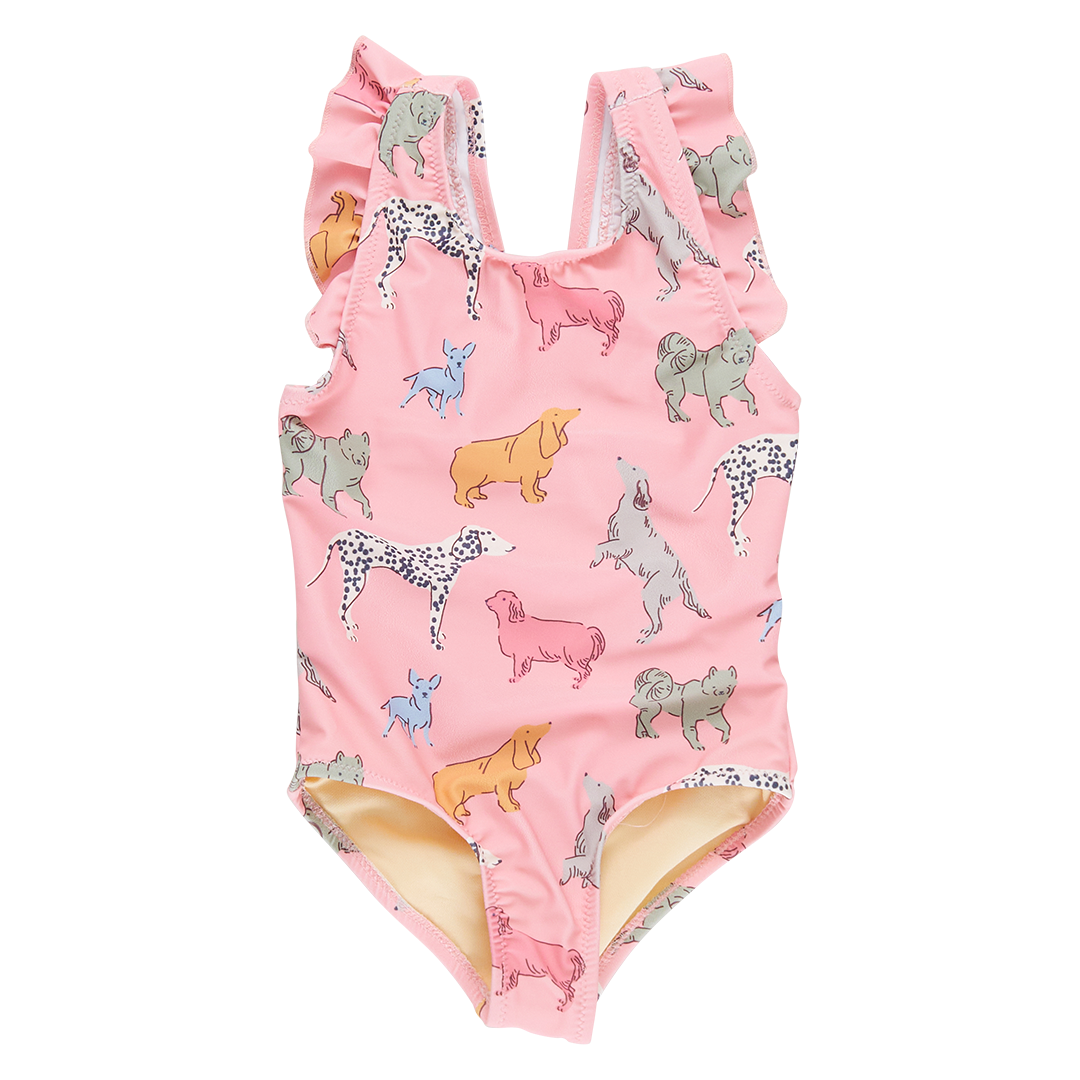 Liv Suit - Pink Dogs front