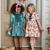 Pearl Dress - Teal Velour