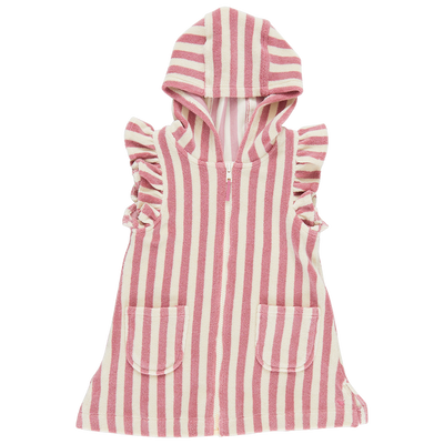 Terry Coverup - Pink Stripe front