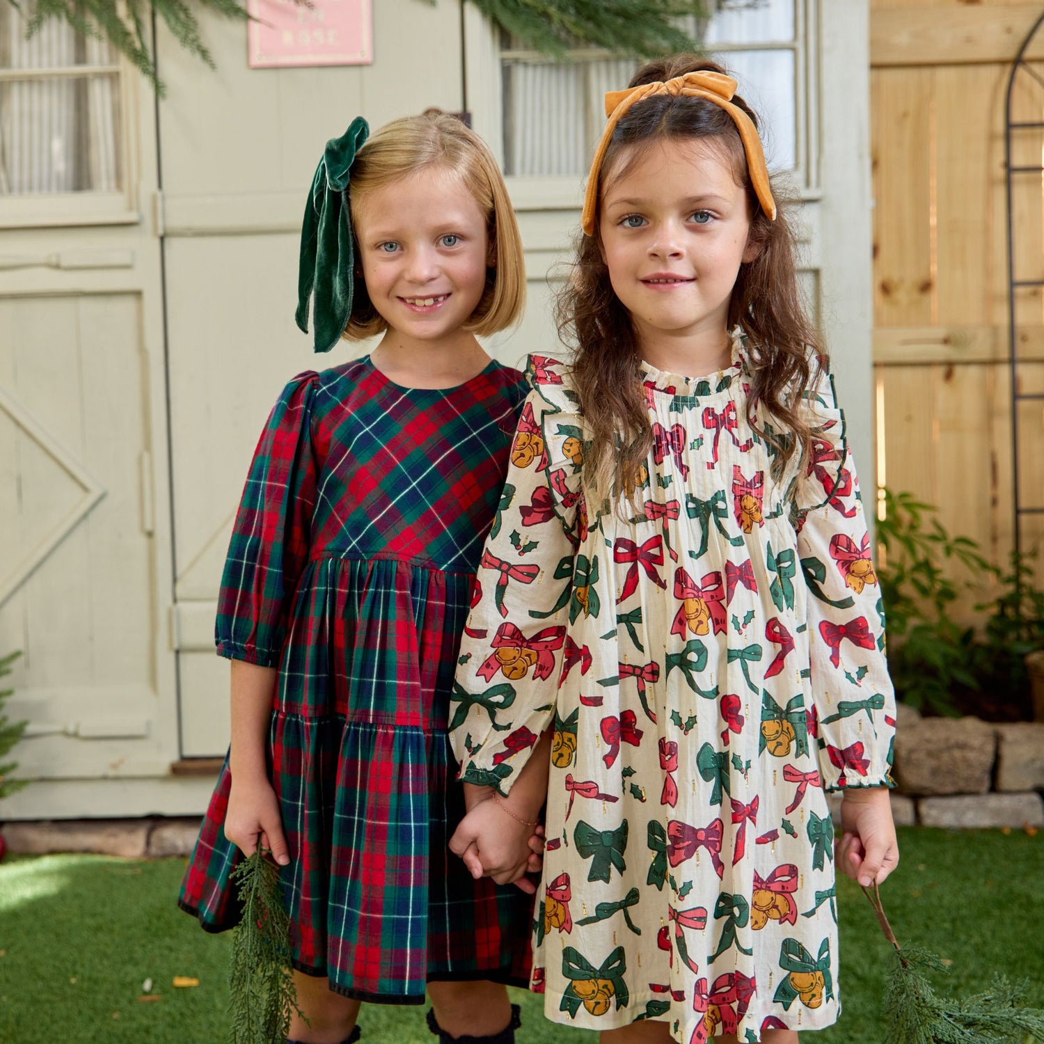 Jaipur Dress - Christmas Bows and Bells