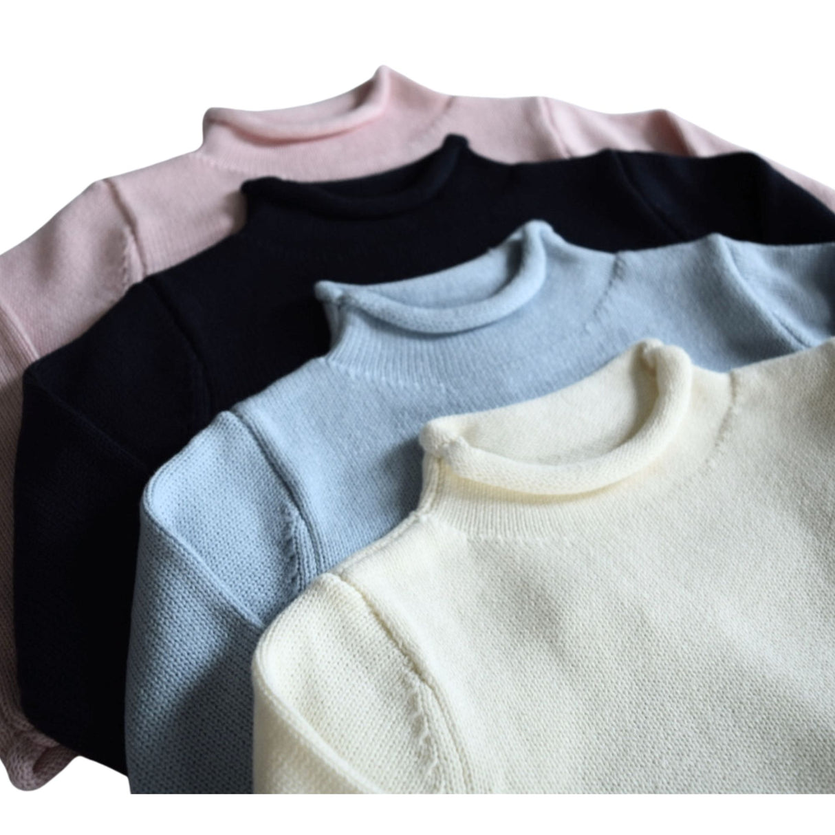 Rollneck Sweater in Pink 