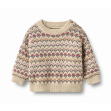 Harlow Jacquard Pullover in Off White