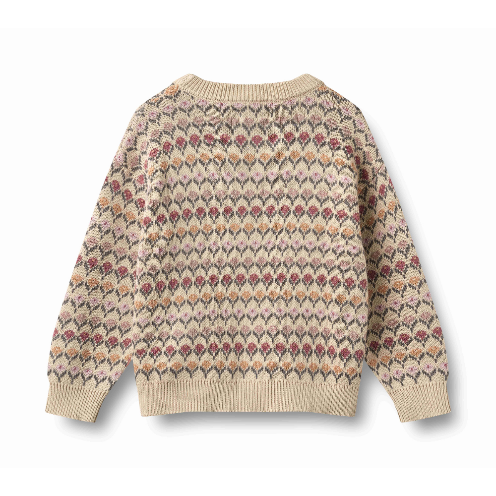 Harlow Jacquard Pullover in Off White