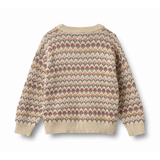 Harlow Jacquard Pullover in Off White
