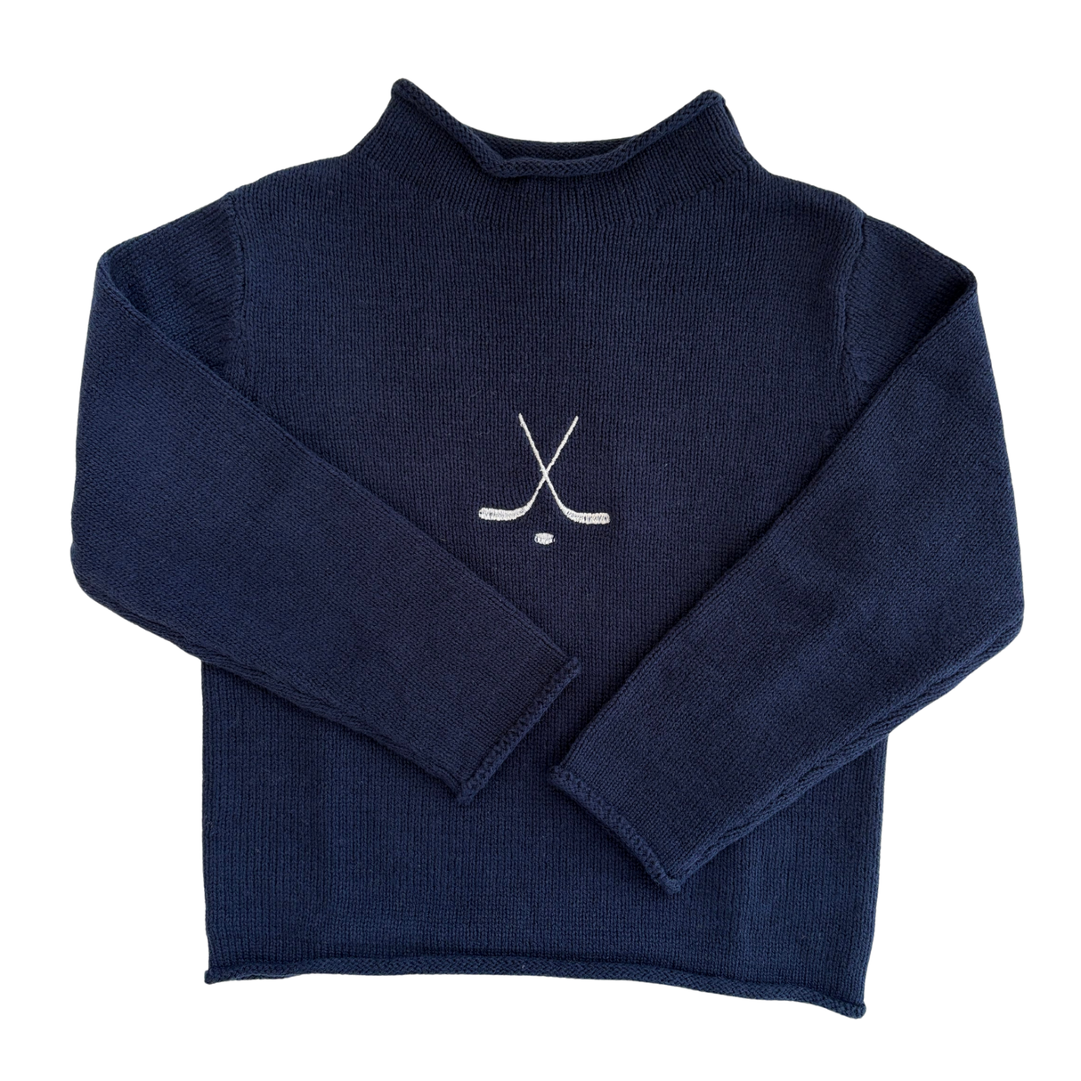 Hockey Rollneck Sweater in Navy
