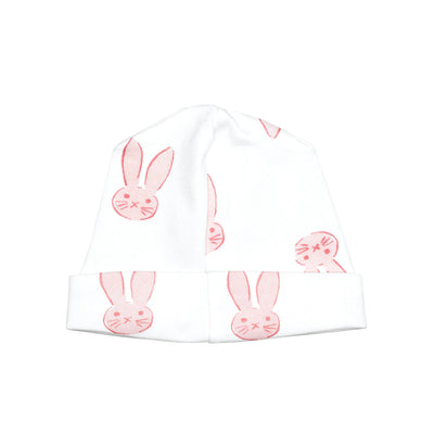 Sweet Bunny Receiving Hat in Pink
