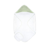 Diamond Baby Towel + Wash Set in Pistachio