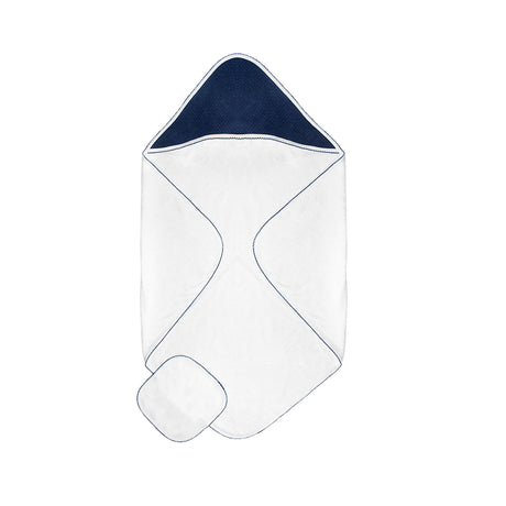Diamond Baby Towel + Wash Set in Navy