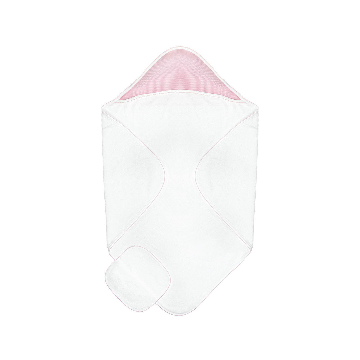 Popcorn Baby Towel + Wash Set in Light Pink