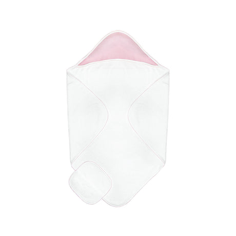 Popcorn Baby Towel + Wash Set in Light Pink