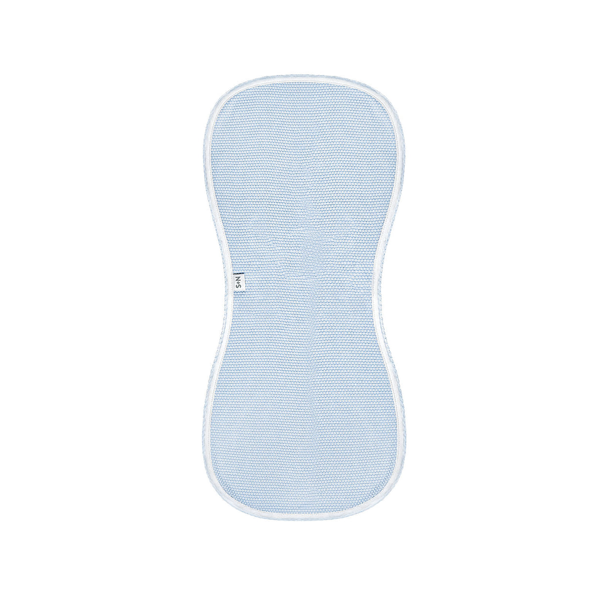 Popcorn Baby Burp Cloth in Light Blue