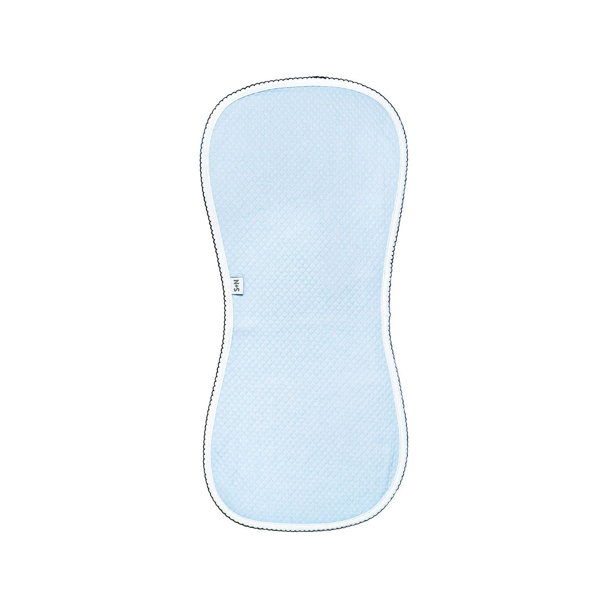 Diamond Baby Burp Cloth in Light Blue/Navy