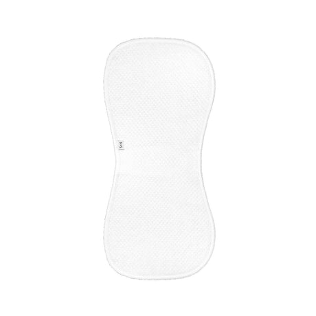 Diamond Baby Burp Cloth in White