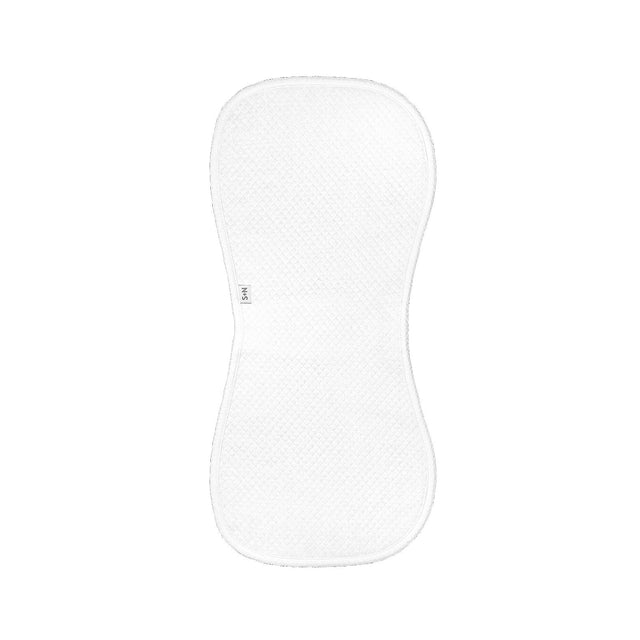 Diamond Baby Burp Cloth in White