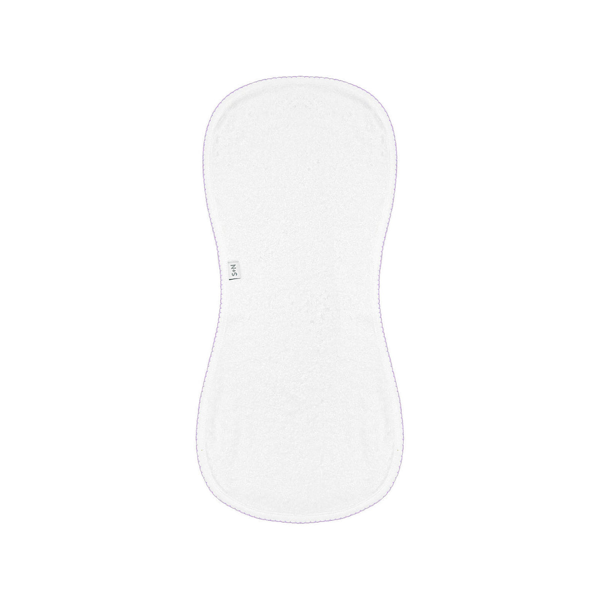 Terry/Picot Baby Burp Cloth in Lavender