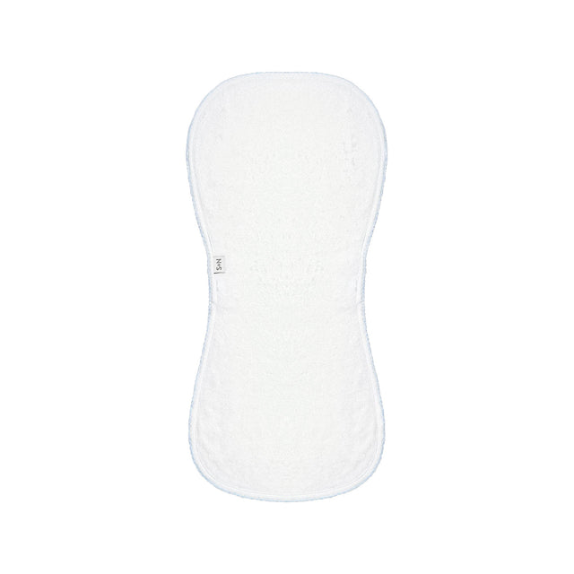 Terry/Picot Baby Burp Cloth in Light Blue