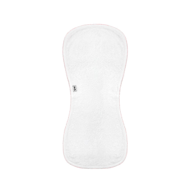Terry/Picot Baby Burp Cloth in Light Pink