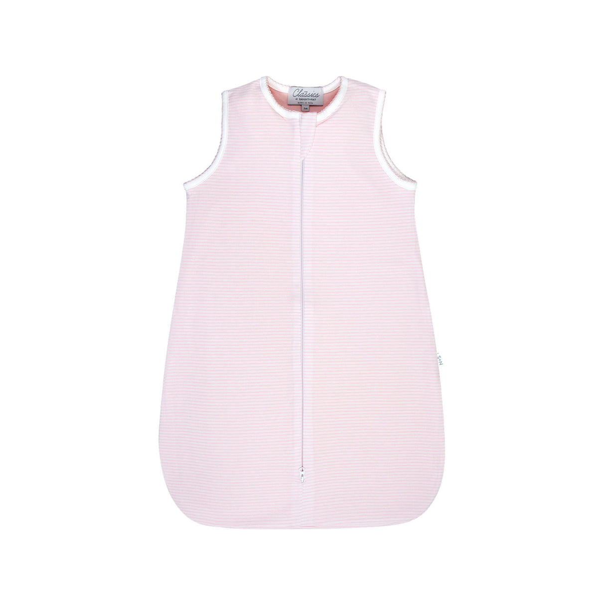 Classic Stripe Double Layer Sleep Sack in Pink