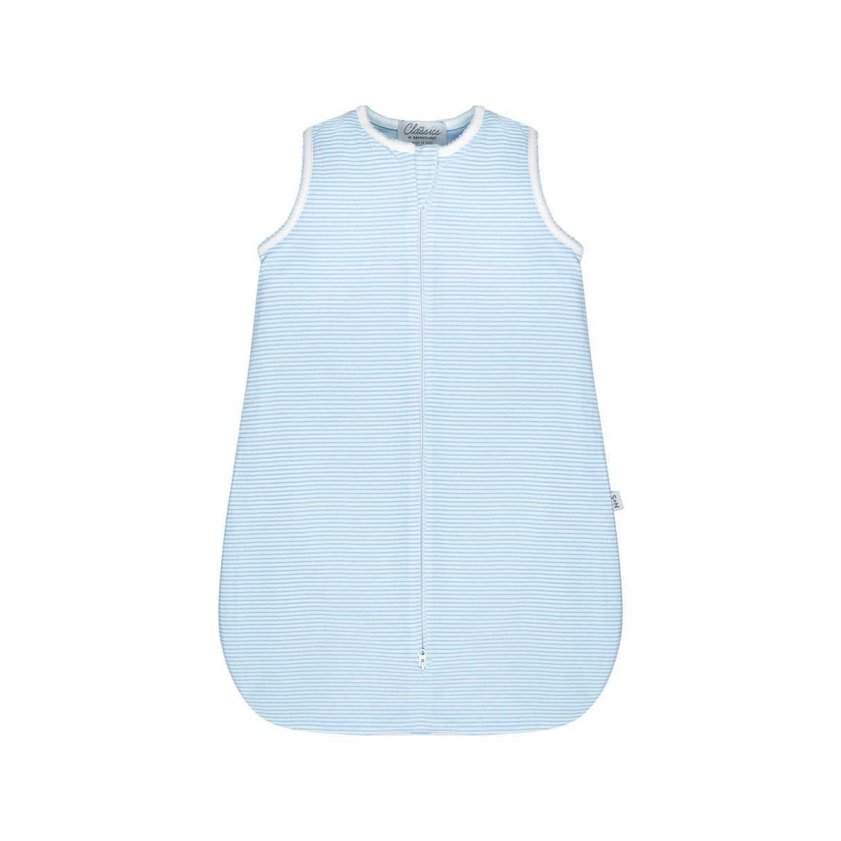 Classic Stripe Double Layer Sleep Sack in Blue