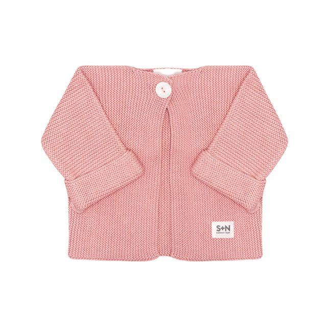 Baby Cozy Knit Sweater in Pink Pearl