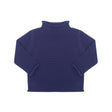 Rollneck Cotton Sweater in Navy