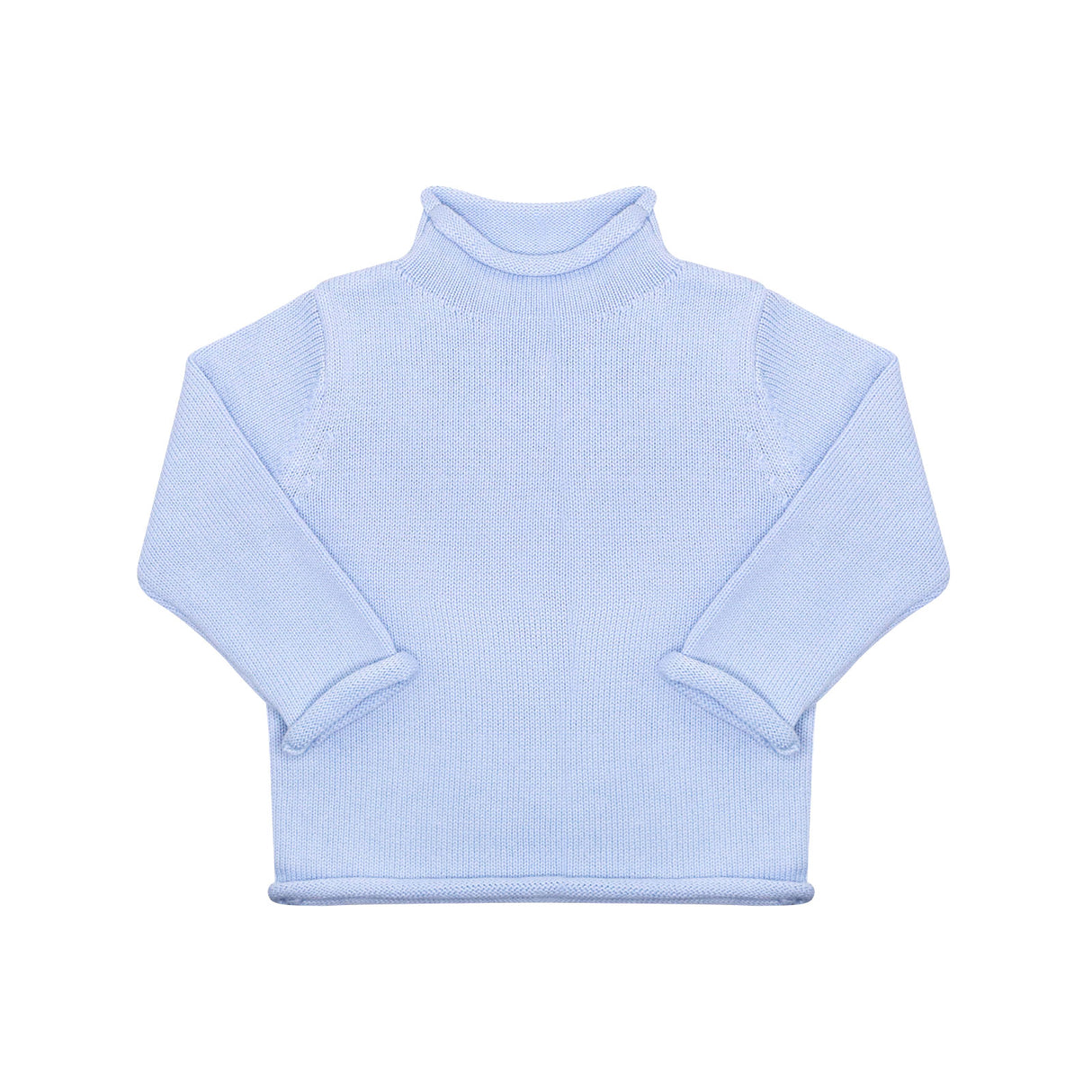 Rollneck Sweater in Light Blue