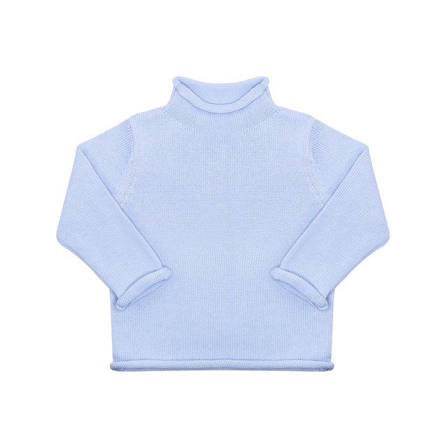 Rollneck Sweater in Light Blue
