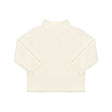 Rollneck Cotton Sweater in Ivory
