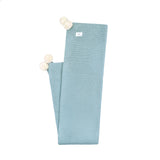 Pom Pom Knit Blanket - Slate