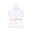 Kids Terry Cotton Bathrobe in Light Pink