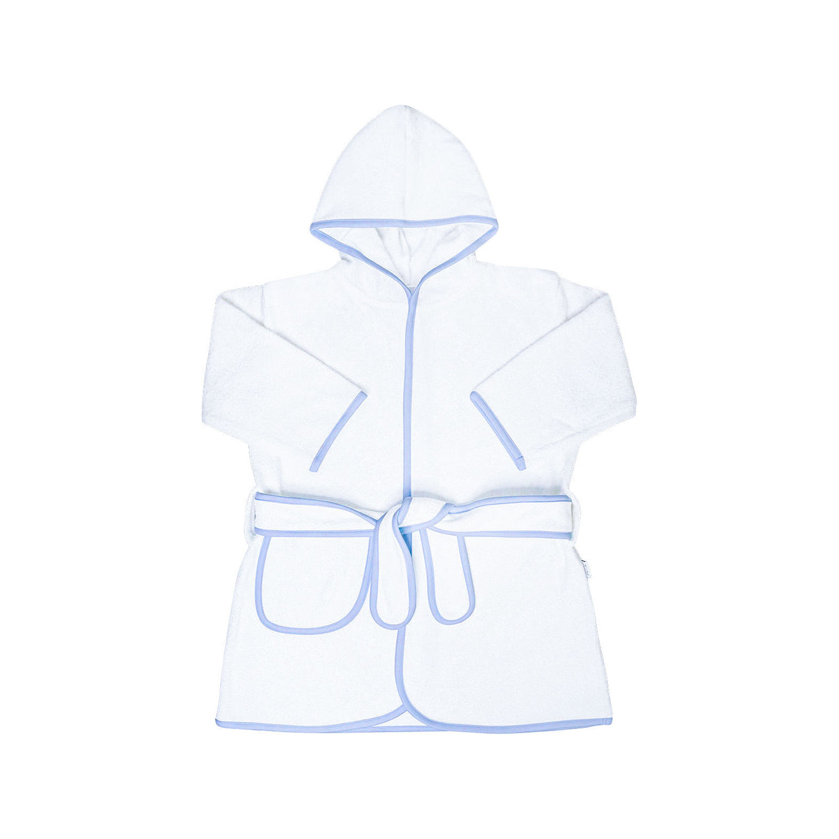 Kids Terry Cotton Bathrobe in Light Blue