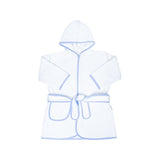 Kids Terry Cotton Bathrobe in Light Blue