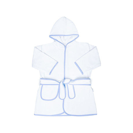 Kids Terry Cotton Bathrobe in Light Blue