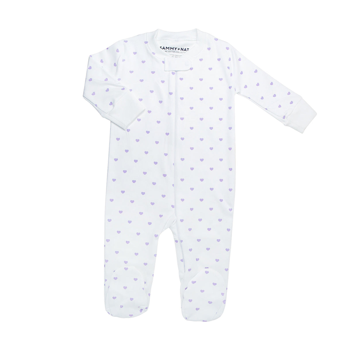 Lavender Love Zipper Romper