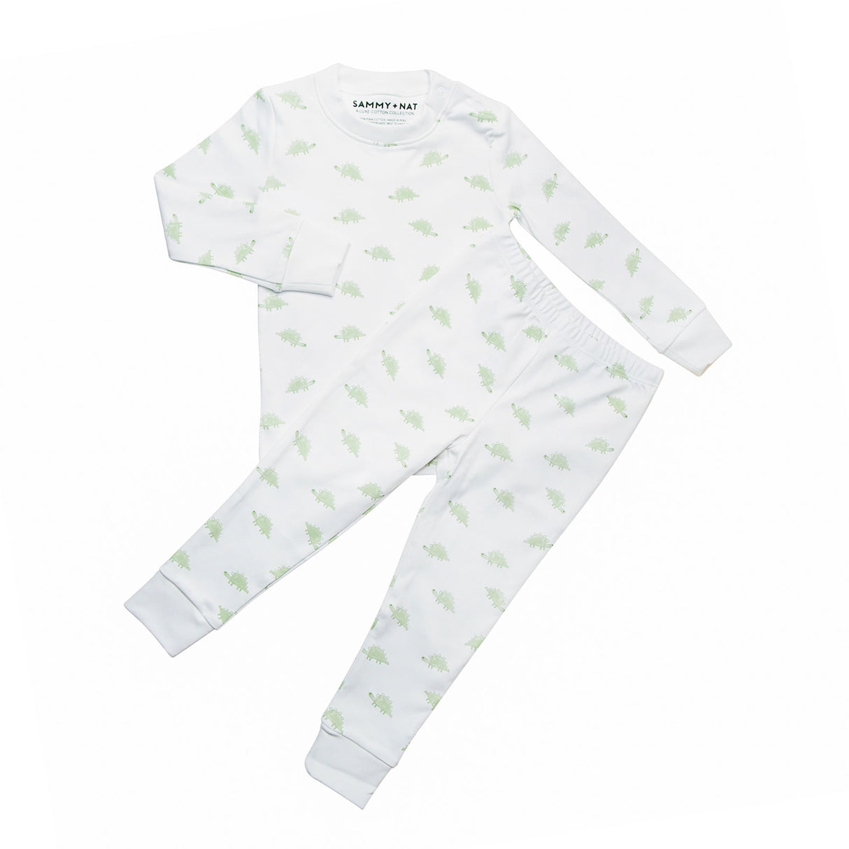 Leafy Dino Pajama Set