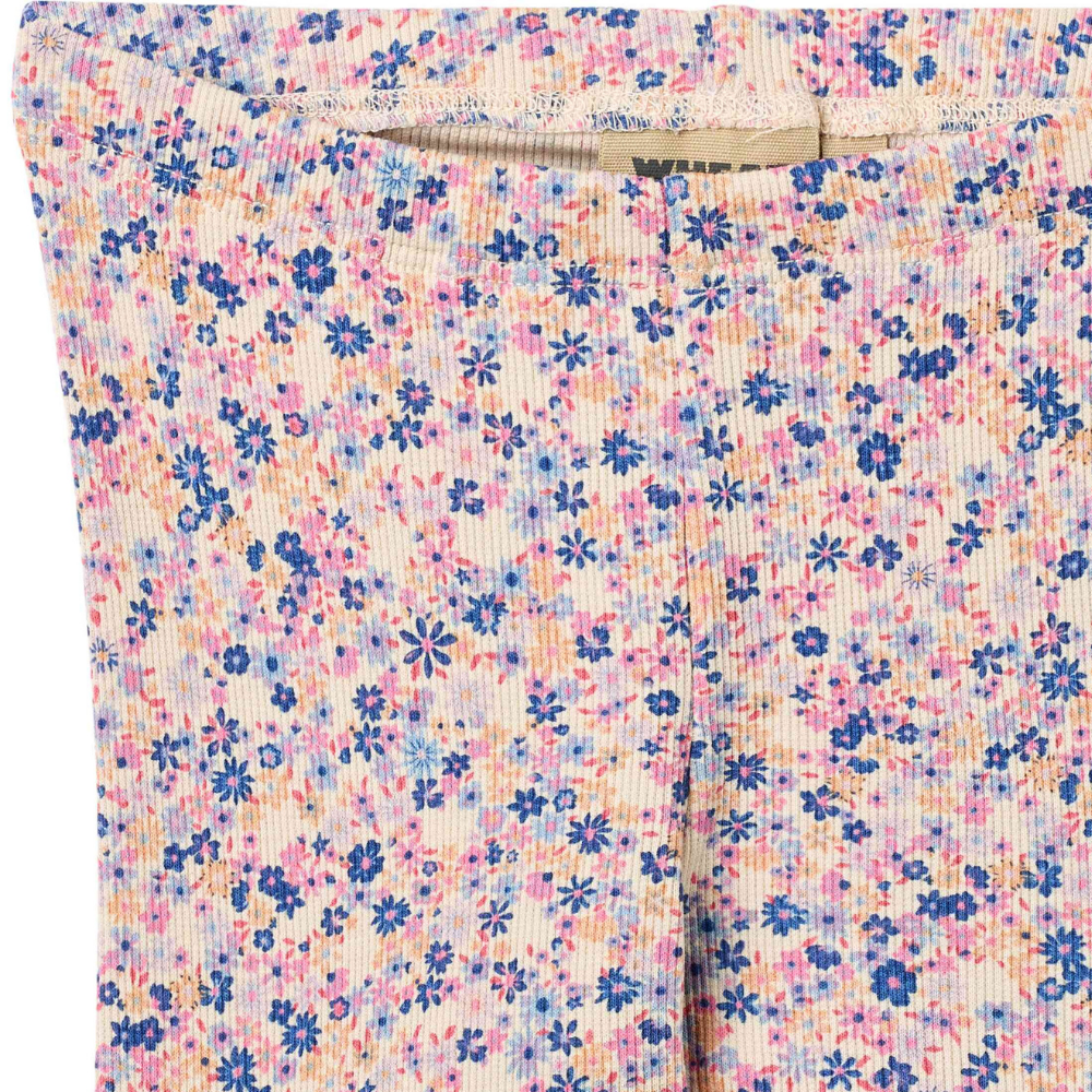 Jules Jersey Leggings in Pink Blue Flowers
