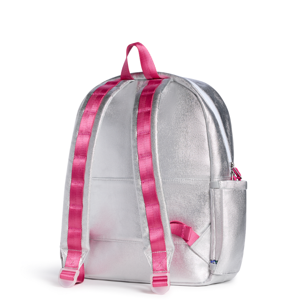 Kane Backpack in Metallic Happy Fuzzy Hearts