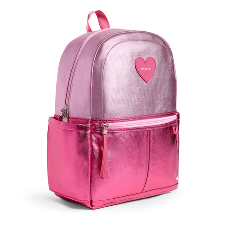 Kane Backpack in Metallic Pink/Hot Pink Colorblock