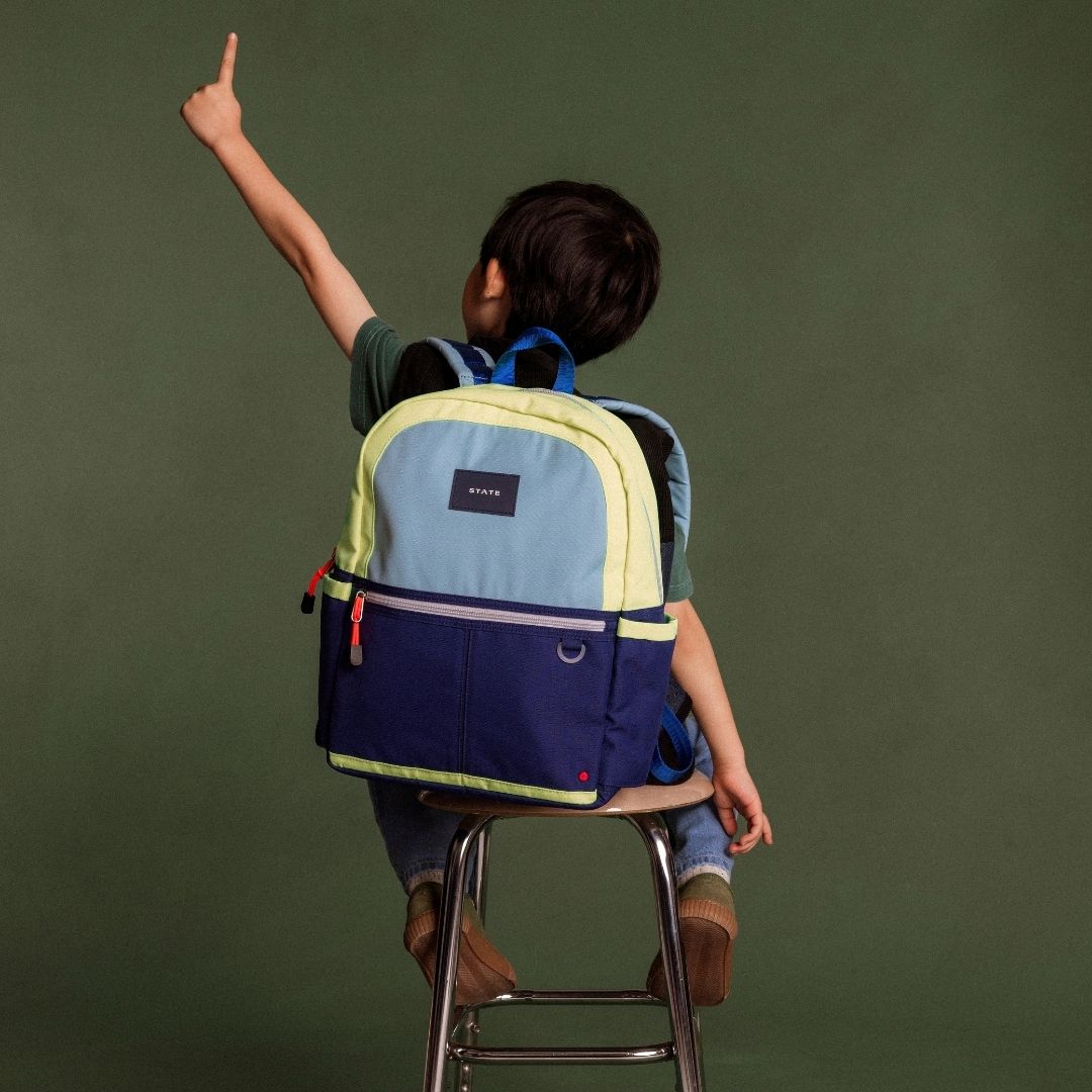 Kane Backpack in Navy/Neon