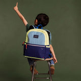 Kane Backpack in Navy/Neon