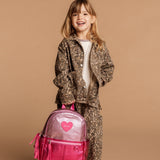 Kane Backpack in Metallic Pink/Hot Pink Colorblock