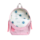 Kane Mini Backpack in Metallic Pink/Silver
