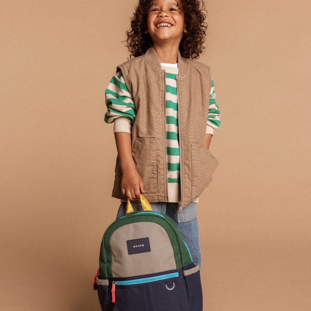 Kane Mini Backpack in Green/Navy