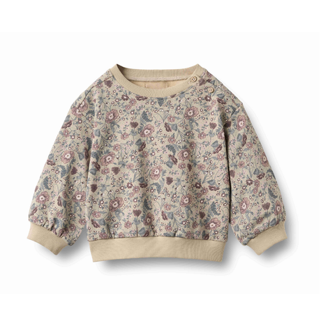 Lia Sweatshirt in Soft Sand Flowers